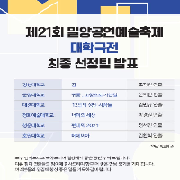 제21회 밀양공연예술축제 대학극전 수상!!!